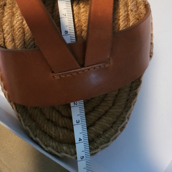 Jimmy Choo Denise Flat Vachetta Espadrille Sandals - Picture 7 of 9